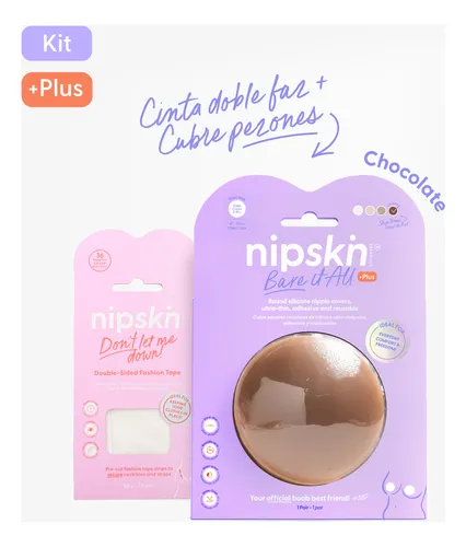 Cubre Pezón Más Cinta Adhesiva Invisible Ropa Doble Faz