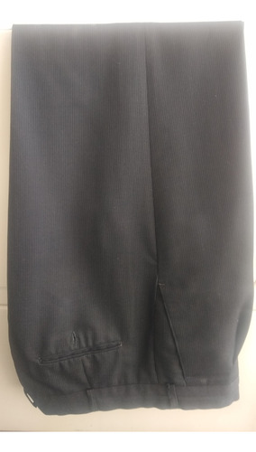 Pantalón De Vestir Pinzado Hombre Talle 44 Gris Furest 