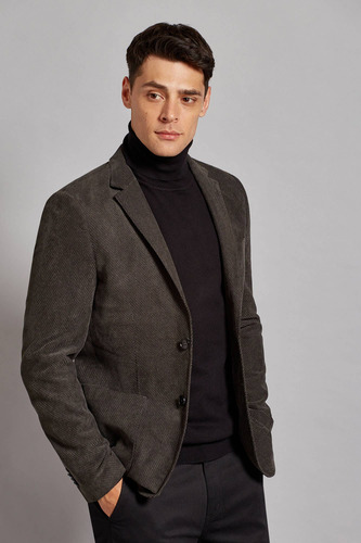 Saco Devré Velour Fantasía Verde Oscuro Hombre 02d000183008