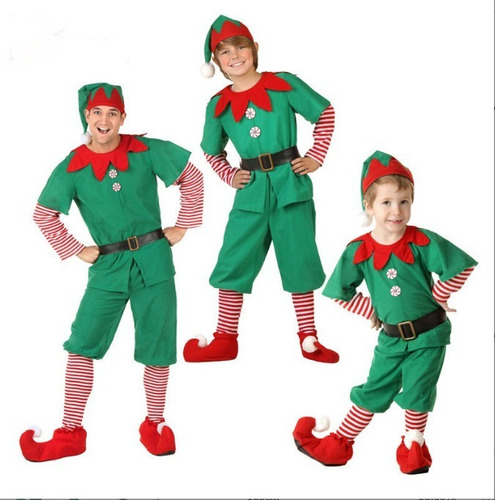 * Papá Noel Roleplay Vestido De Navidad Duende Disfracess11