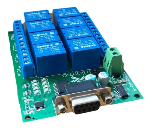 Imagen 1 de 3 de Tarjeta De Control Y Automatización Domótica Rs232 A Relevos