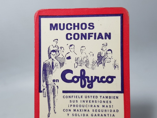 Imagen 4 de 5 de Antiguo Almanaque Bolsillo Cofyrco 1962 Finanza Mag 58264