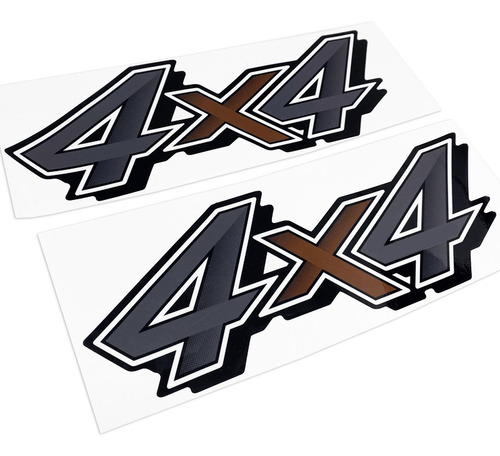 Imagem 3 de 6 de Adesivos 4x4 Hilux Toyota 2021 Emblema Lateral Mod. Original