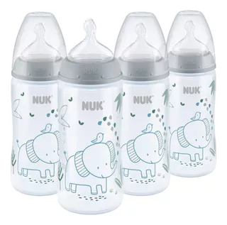 Biberón Anticólicos Nuk Smooth Flow 295 Ml Paquete 4 Elefant