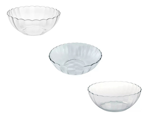 Bowl De Vidrio Marinex Linea Bella 2 Litros 22x8cm