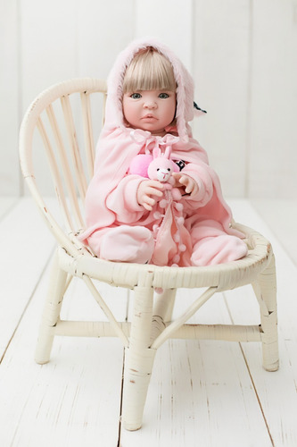 Imagem 1 de 10 de Bebê Reborn 53cm Realista Verdade Barato - 16 Itens