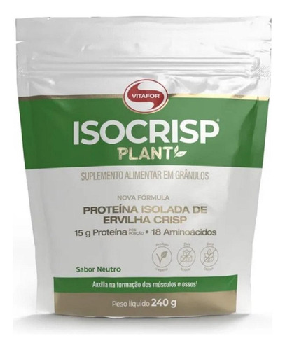 Isocrisp Plant Vegan Refil 240g Vitafor -