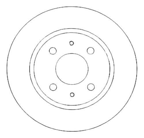 Disco Freno Delantero (mex) (240mm) Nissan Sunny B12 87-90+