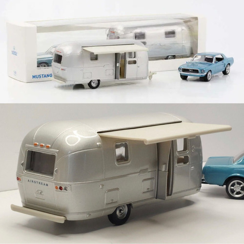 # Wwz 1/43 Norev Ford Mustang + Airstream Colección Hobby