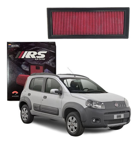 Filtro Ar Esportivo Inbox Fiat Novo Uno Way 2012 Rs Filtros