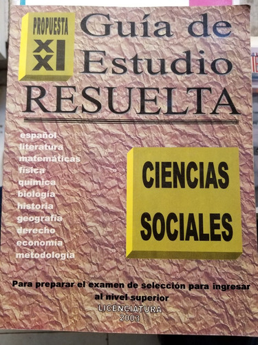 A2 Guia De Estudio Resuelta Ciencias Sociales (Usado)
