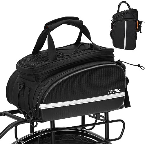 Favoto Bicicleta Rear Bolsa Trunk Bag, 20l-45l Gran Capacida