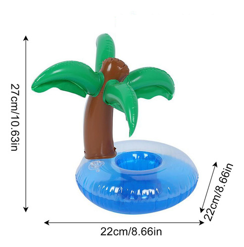 Portavasos Inflable Flotador Para Copas De Bebidas En Piscin