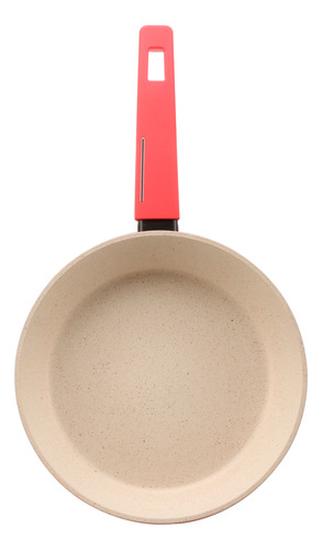 Set De Sartenes 20 24 Y 28 Cm De Marmol Cooks Master Color Rojo