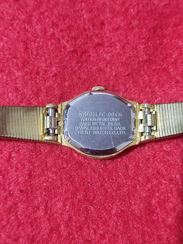 Reloj Mujer, Orient Quartz, Caratula Dorada (vintage). (Usado)