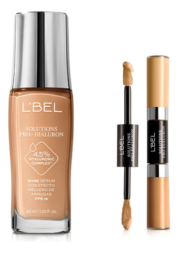 Pack Base De Maquillaje Solutions Pro Hialuron De Lbel Almendra