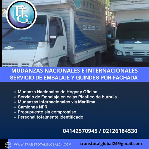 Imagen 1 de 5 de Servicios De Mudanzas Nacionales Y Mudanza Internacionales
