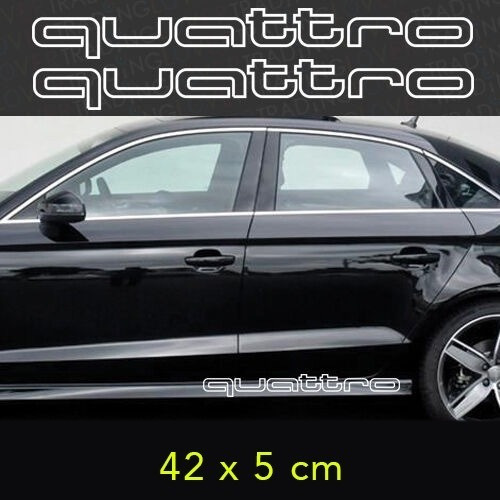 Stickers Logo Quattro Audi 2 Unidades
