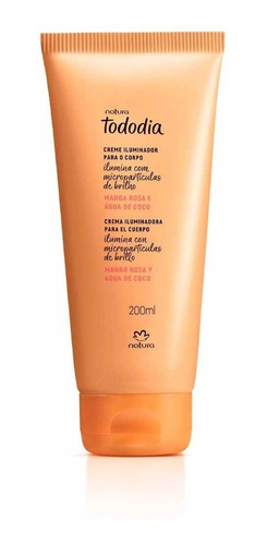 Crema Iluminadora Glow Corporal Mango Rosa Y Agua De Coco