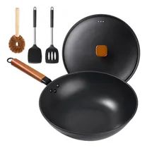 Comprar Wok Sartén Con Tapa  Wok Antiadherente De 13