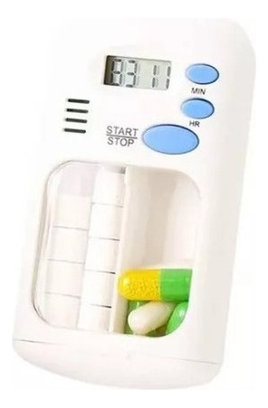 Pastillero Con Alarma Eléctrica Caja Porta Pastillas Adulto