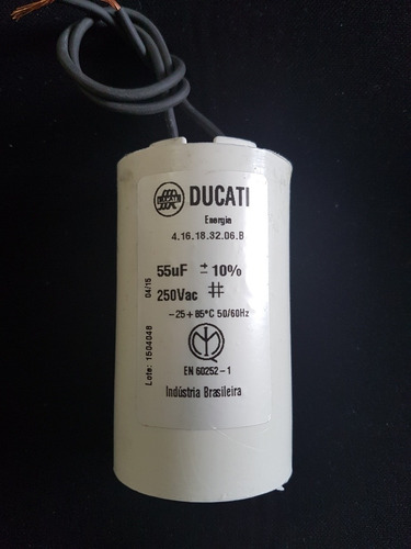 Capacitor 55uf X 250vac Ducati Energia 4.16.18.32.06.b