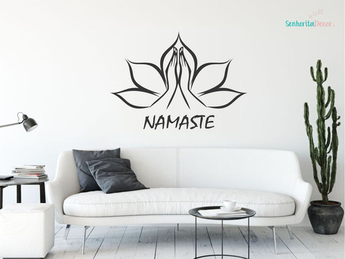 Adesivo De Parede Espaço Meditação Namaste Yoga