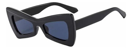 Óculos Sol Gatinho Triangular Unissex Proteção 400uv Preto