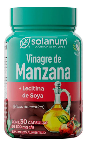 Solamum Vinagre De Manzana + Lecitina De Soya 30 Caps Sfn Sabor N/A