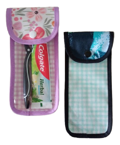 Estuche Neceser Porta Cepillo Y Pasta De Dientes (básico) Estampado Estampado