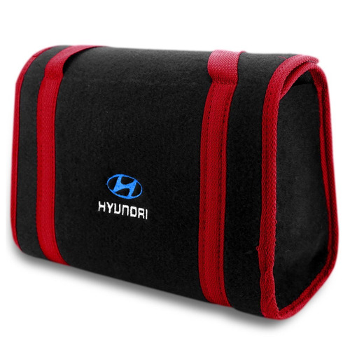 Bolsa De Ferramentas Carpete Preto Logo Bordado Hyundai