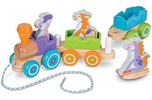 Melissa & Doug First Play - Tren De Tracción De Animales De