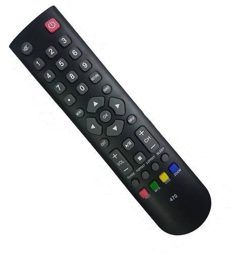 Control Remoto Lcd 470 Para Tv Recco Telefunken Tcl Rca Bgh