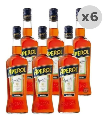 Aperitivo Aperol 750ml X 6 Unidades