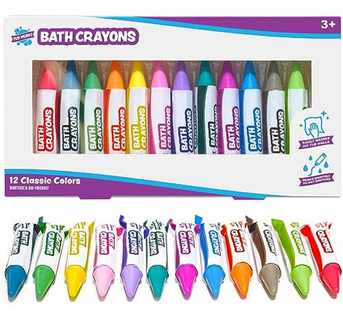 Crayola Crayones  Tub Works Smooth Bath Crayons Juguete De