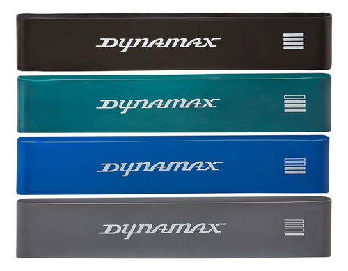 Set De Mini Banda Dynamax, Negro, Verde, Azul Y Gris