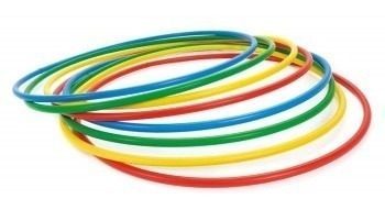 Imagen 3 de 4 de Aros De Gimnasia Rítmica Hula Hul 50cm X 10 Unidad