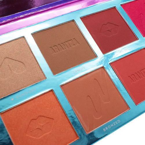 Paleta Rubor Sunset Blush Iluminador Maquillaje Arantza Tono Del Maquillaje Mixto Mixto