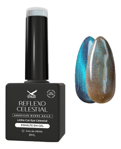Esmalte Em Gel Reflexo Celestial Linha Cat Eye Celestial 8ml