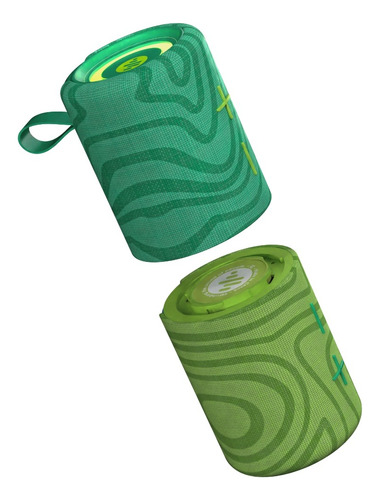 Parlante Portátil 2 en 1 Stromberg Mega Twin Ipx4 Bluetooth Color Verde lima
