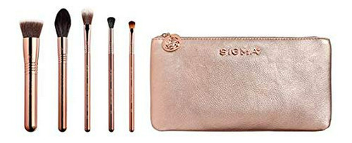 Brochas De Maquillaje - Sigma Beauty Iconic Rose Gold Brush 