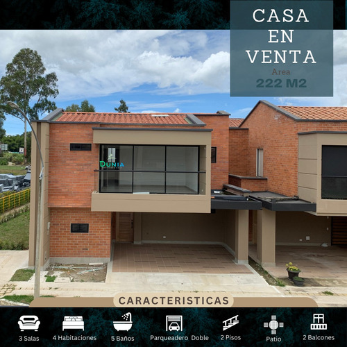 Casa Campestre Esquinera - 222 M2 , 4 Hab , 5 Wc , 2 Parq - Llanogrande Via San Antonio De Pereira , Rionegro, Ant