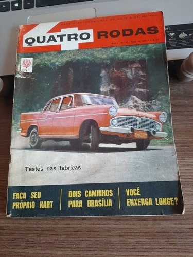 Revista Quatro Rodas #10 - Maio 1961 - Simca Chambord