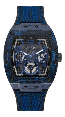 Reloj Guess Phoenix Gw0422g1 Original Color de la correa Azul Color del bisel Azul Color del fondo Azul