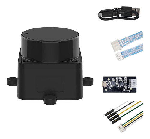 Fhl-ld19 Kit De Sensor De Distancia Lidar 2d De 360 Grados,