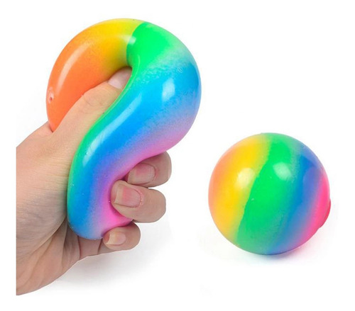 Juego Antiestrés Fidget Cube Arco Iris Cubo Bo, 30 Unidades