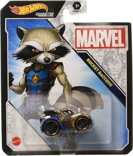 Carro Hot Wheels Rocket Raccoon Marvel Characters 
