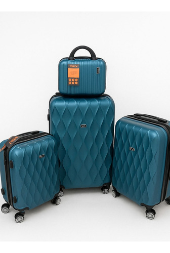 Set De 4 Maletas De Viaje Moov Ruedas 360 Rombos