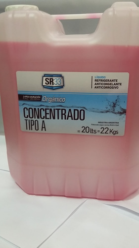 Anticongelante Refrigerante Concentrado 20 Litros Organico