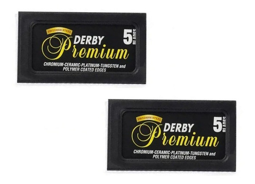 Hojas Para Afeitar Derby Premium X 2 Cajas Para Navaja